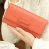 【傳濱野】人気リボンシリーズ　日本女性を美しく見せるすっきりフォルムの長財布 monna wallet（モーナウォレット）