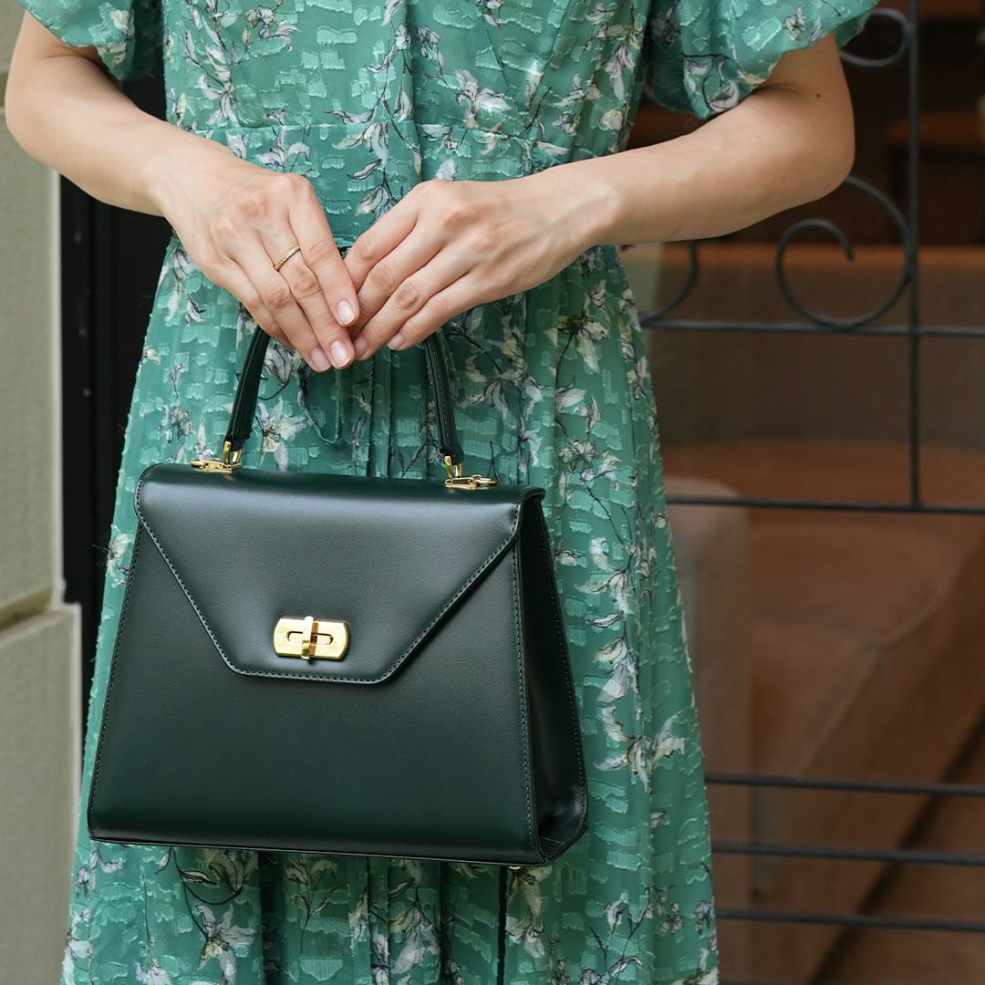 【傳濱野】きっと、100年前から美しい。Antique Collection Vol.3　ガラスワンハンドルバッグ Art Mine （アールマイン） 2way