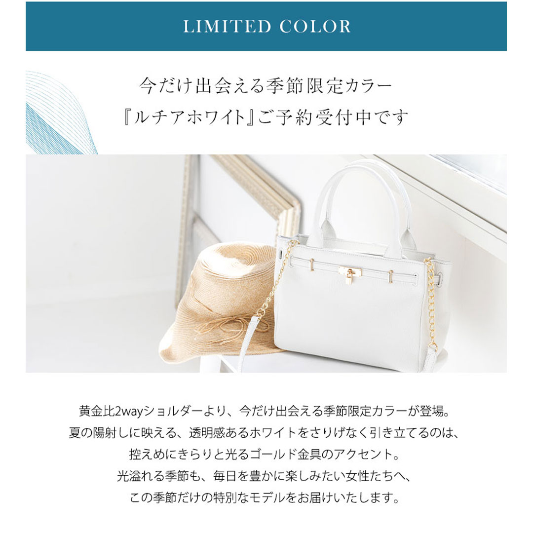 傳濱野】ときめく機能美×装いに馴染むエレガントサイズ黄金比2wayショルダーバッグMietia Belle（ミーティア ベル）