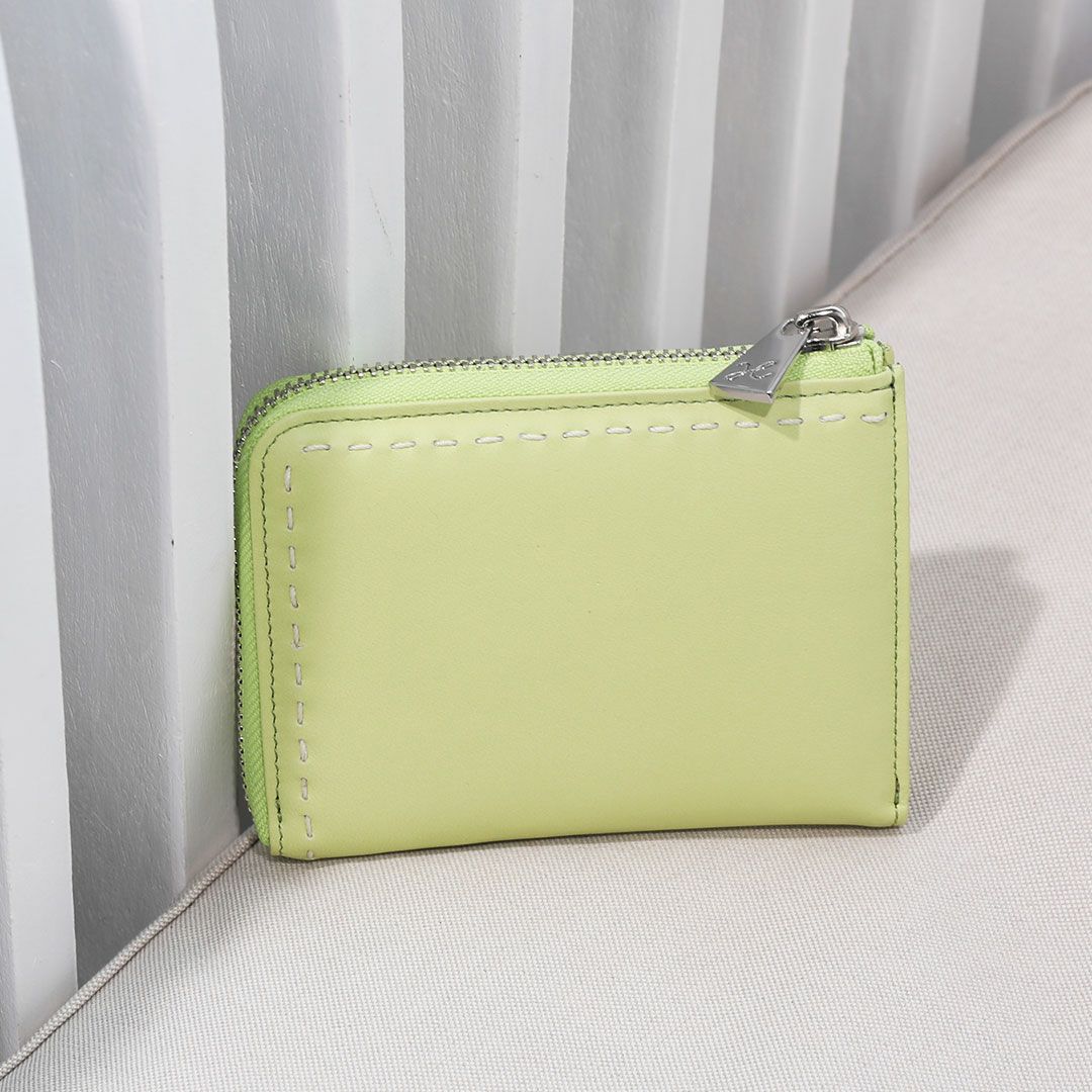 傳濱野】指先とろける上質ラムのL字ミニ財布chiffon miniwallet 