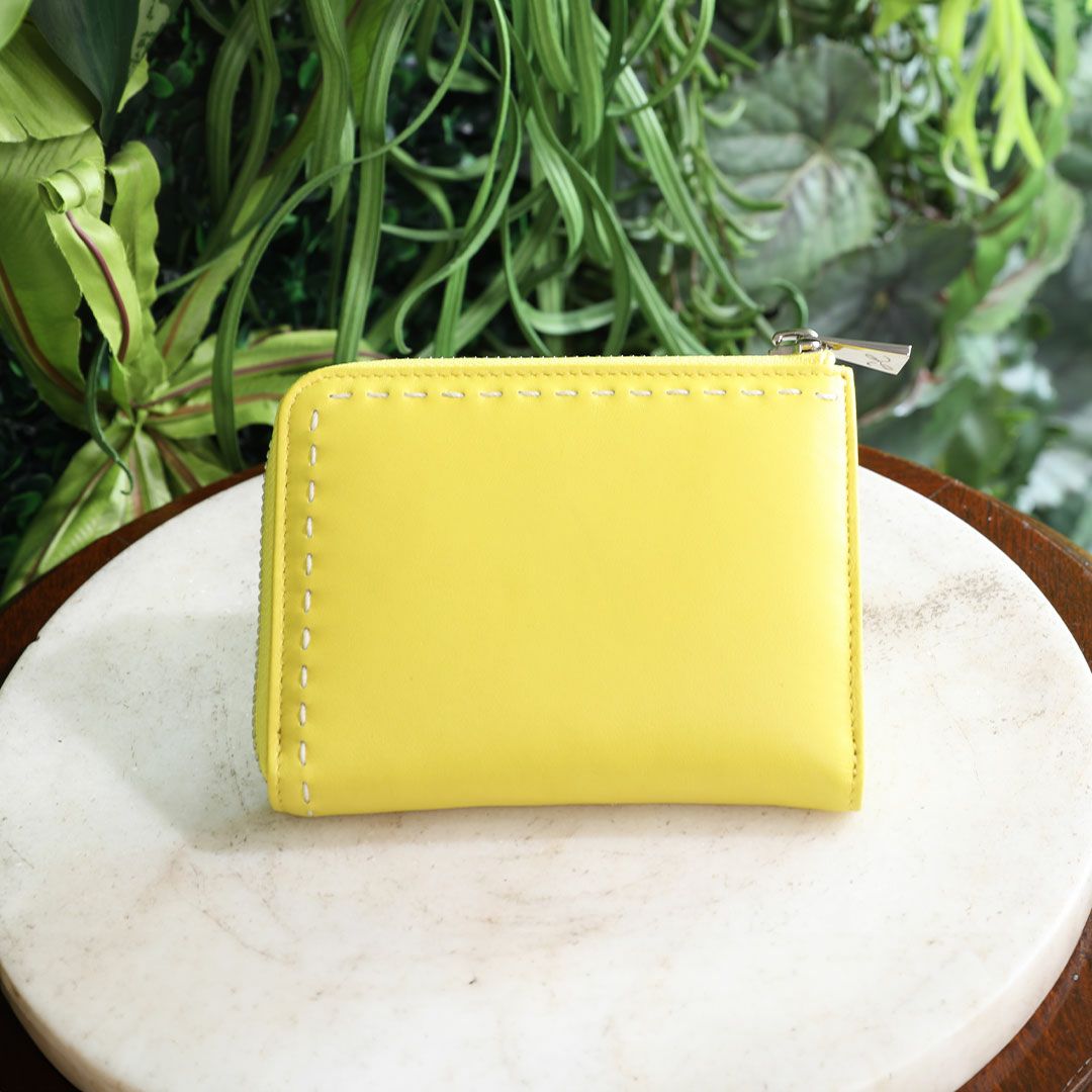 【傳濱野】指先とろける上質ラムのL字ミニ財布chiffon miniwallet（シフォン ミニウォレット）