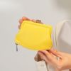 【傳濱野】まるでシフォンケーキみたいなふんわり上質ラムのがま口財布 chiffon gamaguchi wallet（シフォン がま口ウォレット）