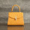 【傳濱野】《Luxury Line》ジュエリーライクなオーストリッチに、王室愛用モデル金具を添えたワンハンドルバッグAlicia Struzzo（アリシアストラッツォ）