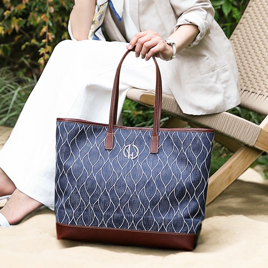 【傳濱野】《Summer imited》こころほどける波音模様のサマートートNerea（ネレア）